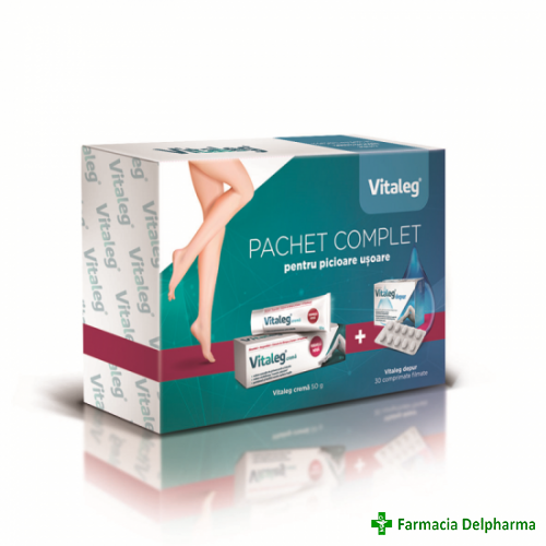 Vitaleg Depur x 30 compr. + Vitaleg crema x 50 g, Aflofarm