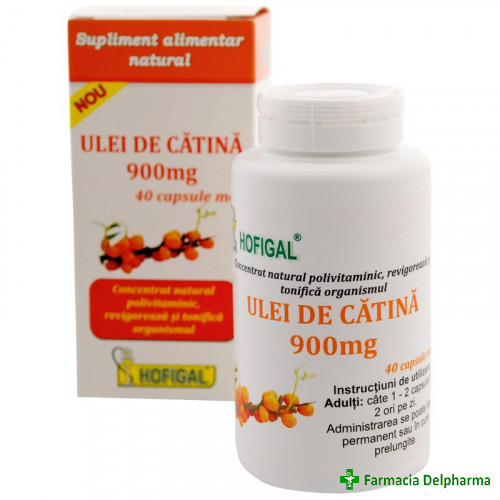 Ulei de Catina 900 mg x 40 caps., Hofigal