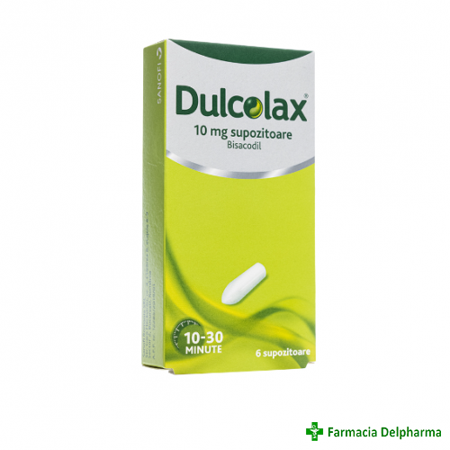 Dulcolax 10 mg x 6 supoz., Sanofi