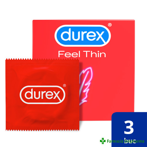 Prezervative Durex Feel Thin x 3 buc., Durex