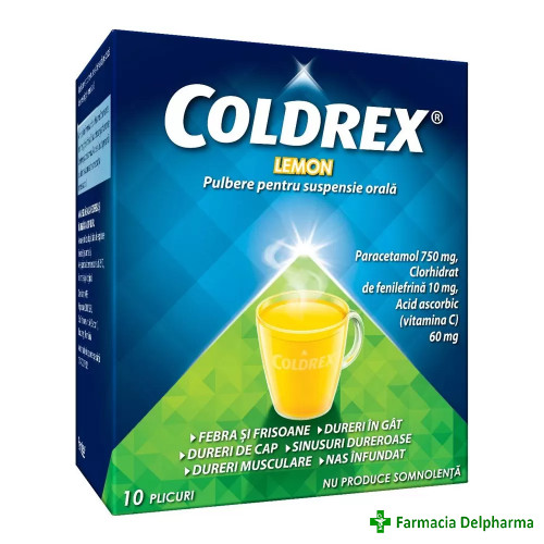Coldrex Lemon x 10 plicuri, Perrigo