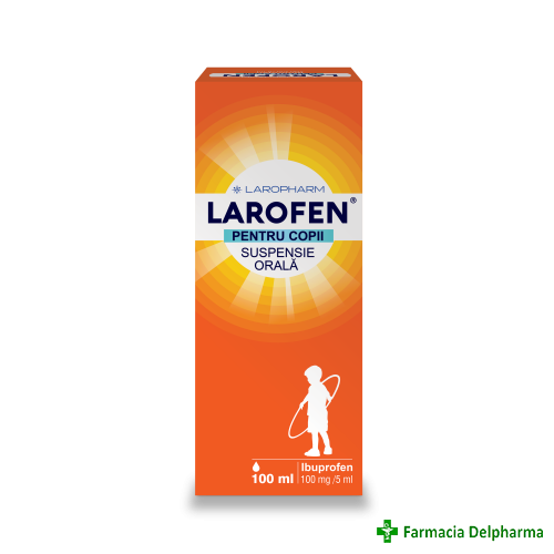 Larofen pentru copii suspensie orala 100 mg/5 ml x 100 ml, Laropharm