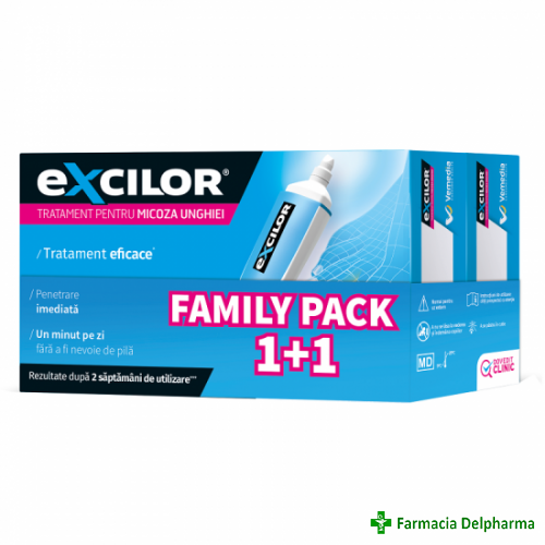 Excilor stilou aplicator family pack 1 + 1, Magna Pharm