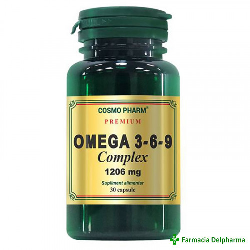 Omega 3-6-9 Complex 1206 mg Premium x 30 caps., Cosmopharm