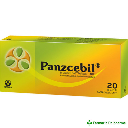 Panzcebil x 20 drajeuri, Biofarm