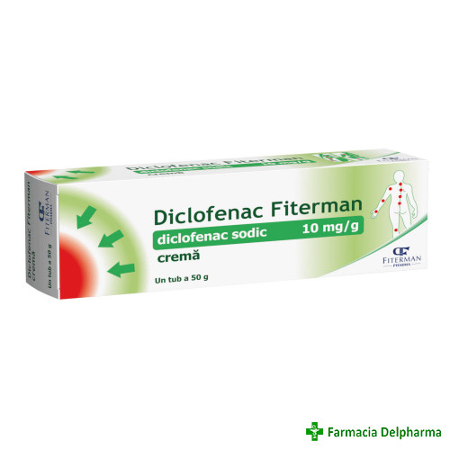 Diclofenac crema 10mg/g x 50 g, Fiterman
