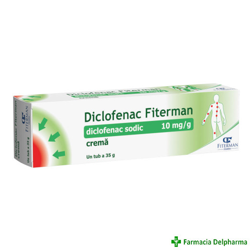 Diclofenac crema 10mg/g x 35 g, Fiterman