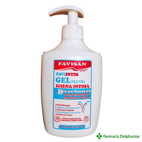 Gel intim cu bicarbonat FaviIntim x 300 ml, Favisan