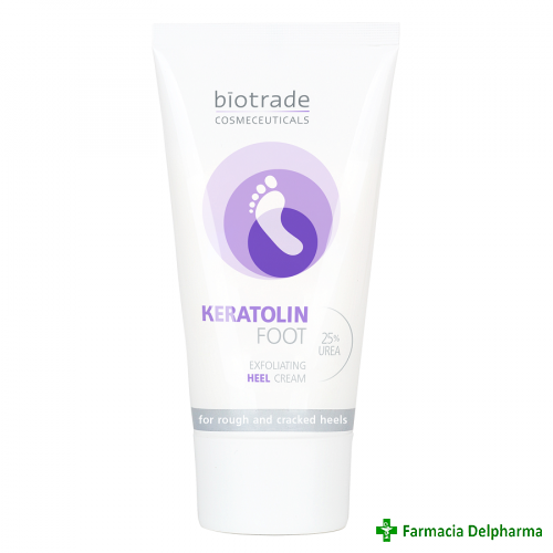 Crema exfolianta pentru picioare cu 25% uree Keratolin Foot x 50 ml, Biotrade