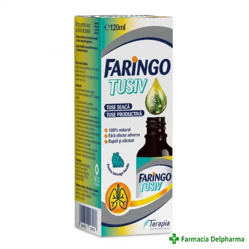 Faringo Tusiv sirop x 120 ml, Terapia