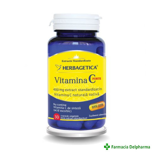 Vitamina C Forte 400 mg x 30 caps., Herbagetica