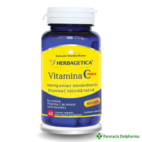 Vitamina C Forte 400 mg x 60 caps., Herbagetica