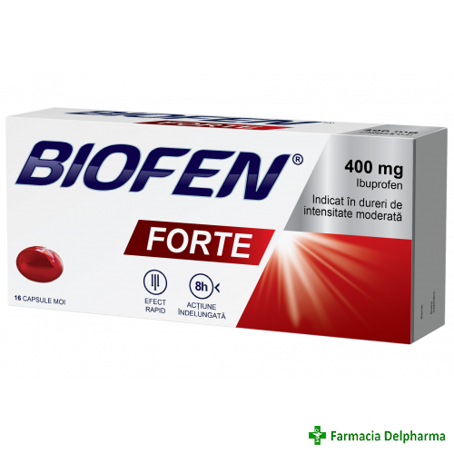 Biofen Forte 400 mg x 16 caps., Biofarm