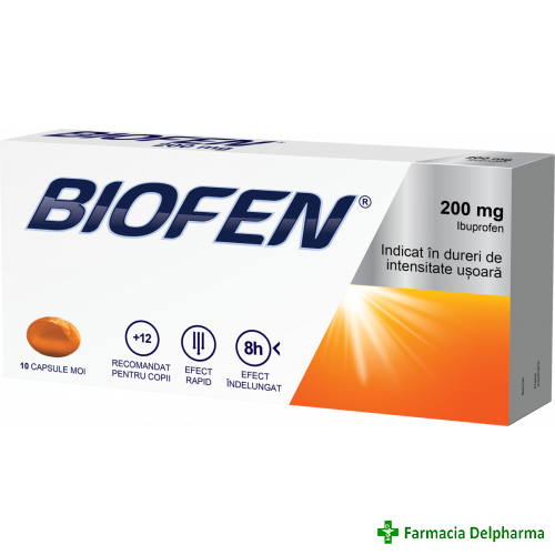 Biofen 200 mg x 10 caps., Biofarm