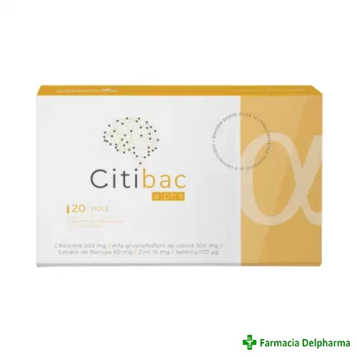 Citibac Alpha x 20 fiole buvabile, Naturpharma