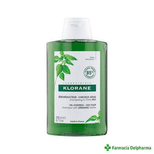 Sampon cu extract de urzica Bio Klorane x 200 ml, Pierre Fabre