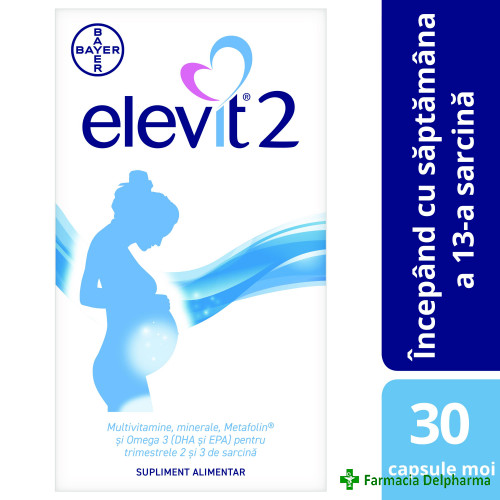 Elevit 2 (saptamana 13+) x 30 capsule moi, Bayer
