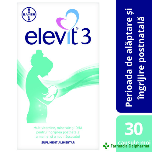 Elevit 3 (postnatal) x 30 capsule moi, Bayer