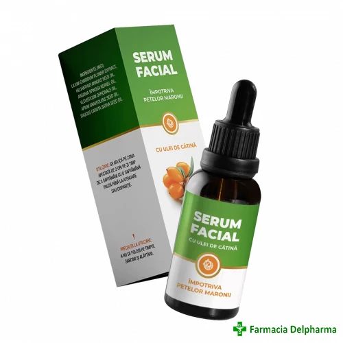 Serum facial pentru petele maronii cu ulei de catina x 30 ml, Orange Valley