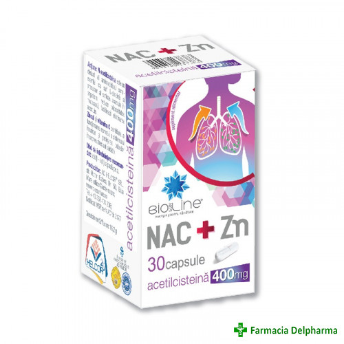 NAC 400 mg + Zinc x 30 caps., Helcor