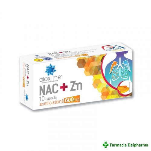 NAC 600 mg + Zinc x 10 caps., Helcor
