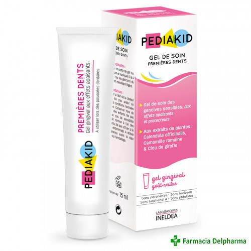 Pediakid gel Premieres Dents (primii dinti) x 15 ml, Laboratoires Ineldea