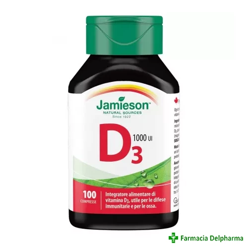 Vitamina D3 1000 UI x 100 compr., Jamieson