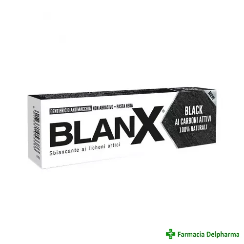 Pasta de dinti pentru albire cu carbune activ Blanx Black x 75 ml, Coswell