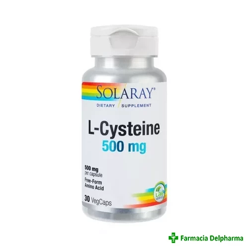 L-Cysteine 500 mg Solaray  x 30 cps, Secom
