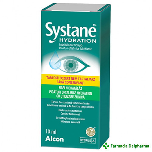 Picaturi fara conservanti x 10ml Systane Hydration, Alcon laboratories
