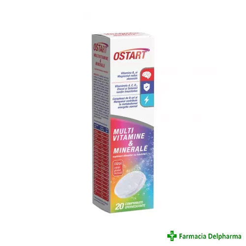 Ostart multivitamine si minerale x 20 compr. eff., Fiterman