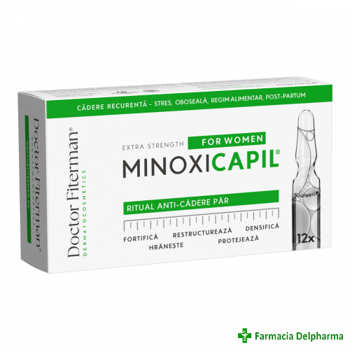 Minoxicapil Women 12 fiole x 10 ml, Doctor Fiterman