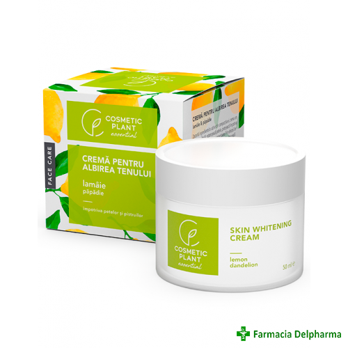 Crema pentru albirea tenului cu papadie si lamaie x 50 ml, Cosmetic Plant