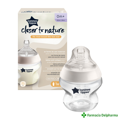 Biberon Closer to Nature 0 luni+ x 150 ml TT0013, Tommee Tippee