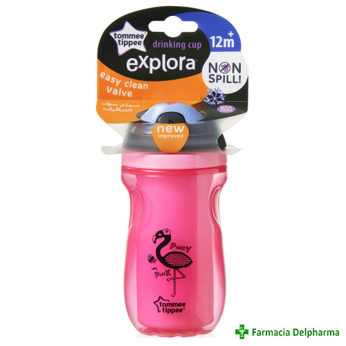 Cana Explora izoterma 12luni+ Roz x 260 ml TT007-2-SICLAM, Tommee Tippee