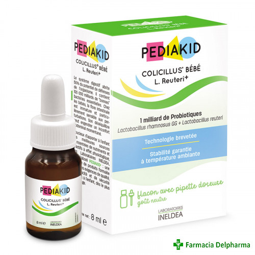 Pediakid Colicillus bebe picaturi probiotice x 8 ml, Laboratoires Ineldea