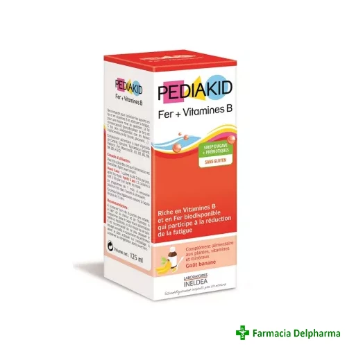 Pediakid Fer + Vitamines B sirop x 125 ml, Laboratoires Ineldea