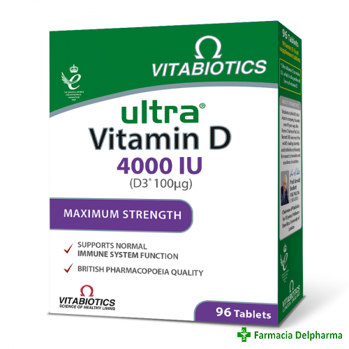Vitamina D3 Ultra 4000 UI x 96 compr., Vitabiotics