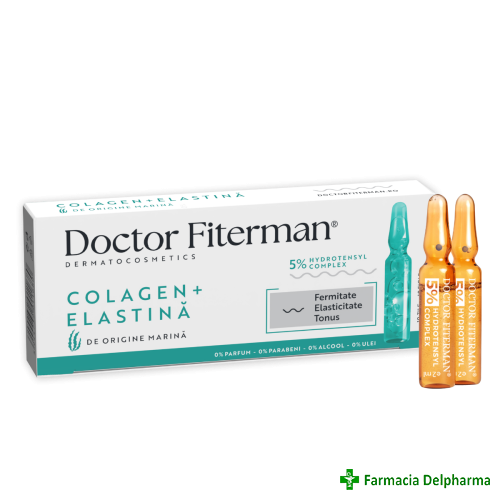 Colagen si Elastina 10 fiole x 2 ml, Doctor Fiterman