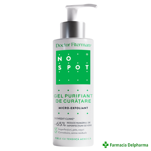 Gel purifiant de curatare No Spot x 200 ml, Doctor Fiterman