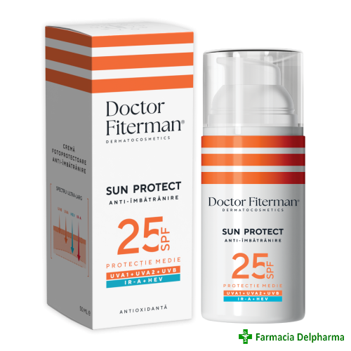 Crema Sun Protect anti-imbatranire SPF25 x 50 ml, Doctor Fiterman