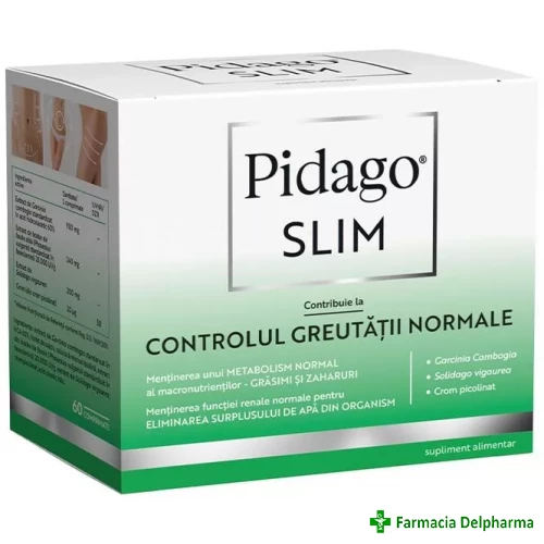 Pidago Slim controlul greutatii x 60 compr., Fiterman