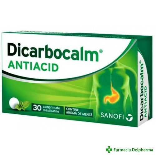 Dicarbocalm Antiacid x 30 compr., Sanofi