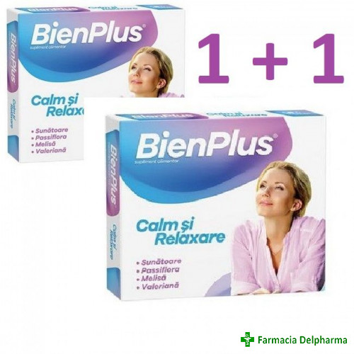 Bien Plus Calm si Relaxare x 10 caps. 1+1 gratis, Fiterman