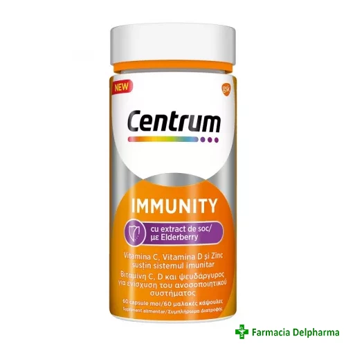 Centrum Immunity cu extract de soc x 60 caps., GSK