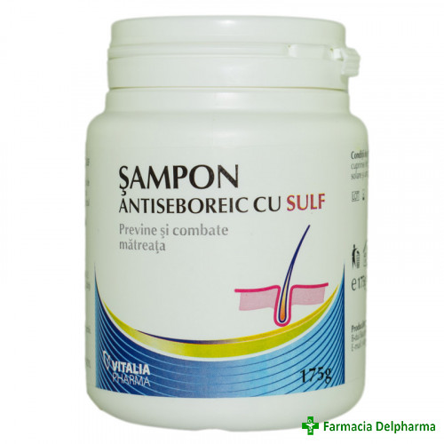 Sampon Antiseboreic cu Sulf x 175 g, Vitalia