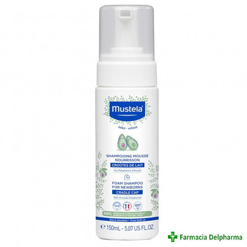 Sampon spuma pentru nou-nascuti x 150 ml, Mustela