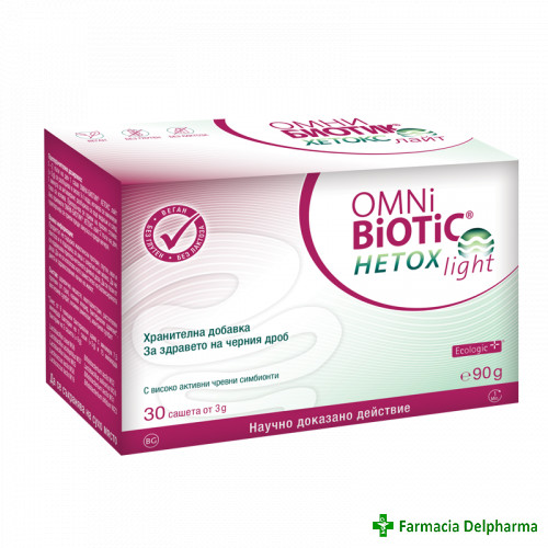 Omnibiotic Hetox Light x 30 plicuri, Institut Allergosan