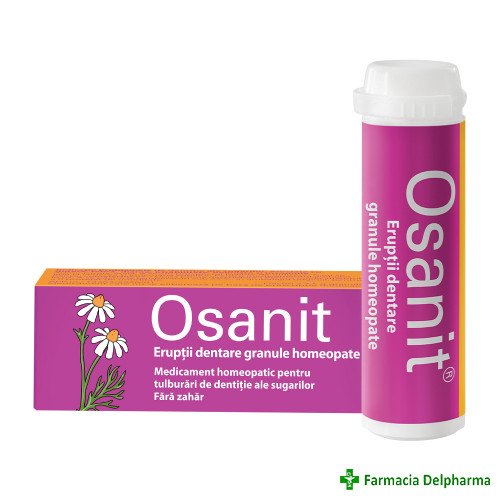 Granule homeopate pentru eruptii dentare x 7.5 g, Osanit