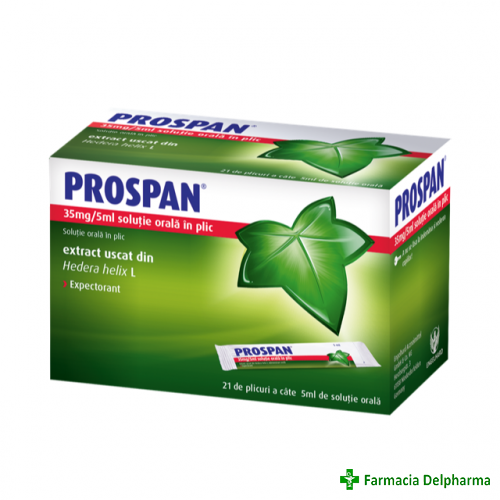 Prospan 35 mg/5 ml solutie orala x 21 plicuri, Engelhard Arzneimittel